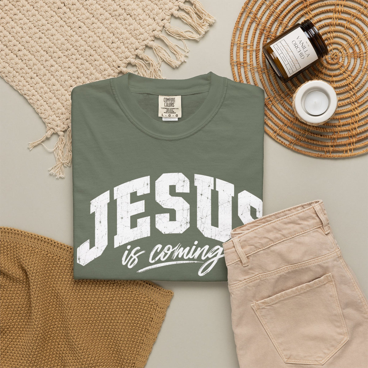Jesus Is Coming T-Shirt | Christian Faith Graphic Tee | Jesus Shirt | Christian Streetwear | Faith Based Shirt | Christian Gift