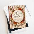 Prayer Hard Cover Journal — "Prayer Changes Everything" Floral Lined Notebook-Personalized