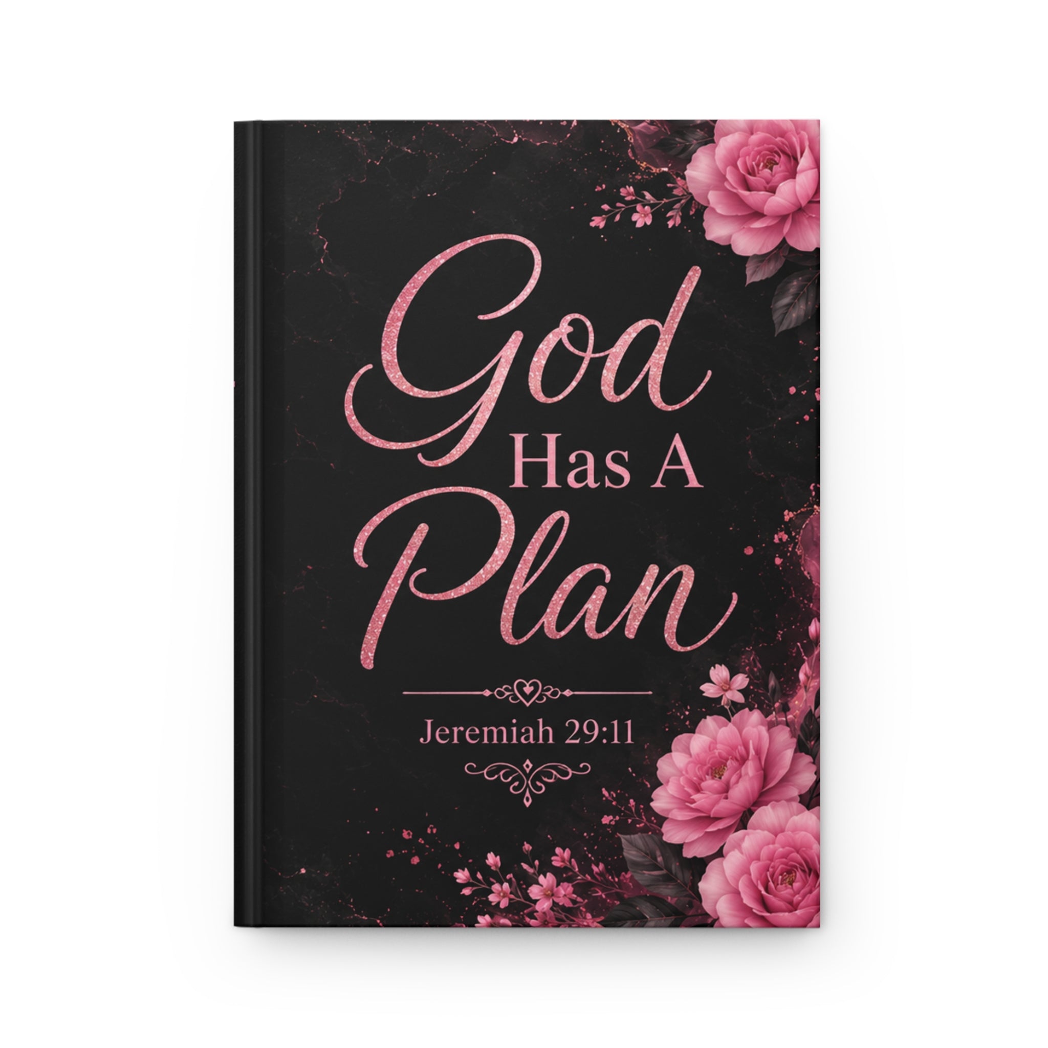 God Has a Plan Hardcover Journal — Jeremiah 29:11 Floral Prayer Notebook, Christian Faith Based