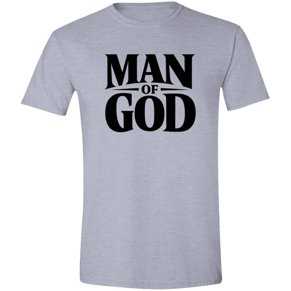 Sport Grey t-shirt with black graphic and text on a white background