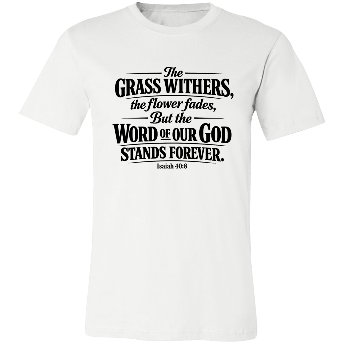 White t-shirt with black text 'NO TURNING BACK' on a white background