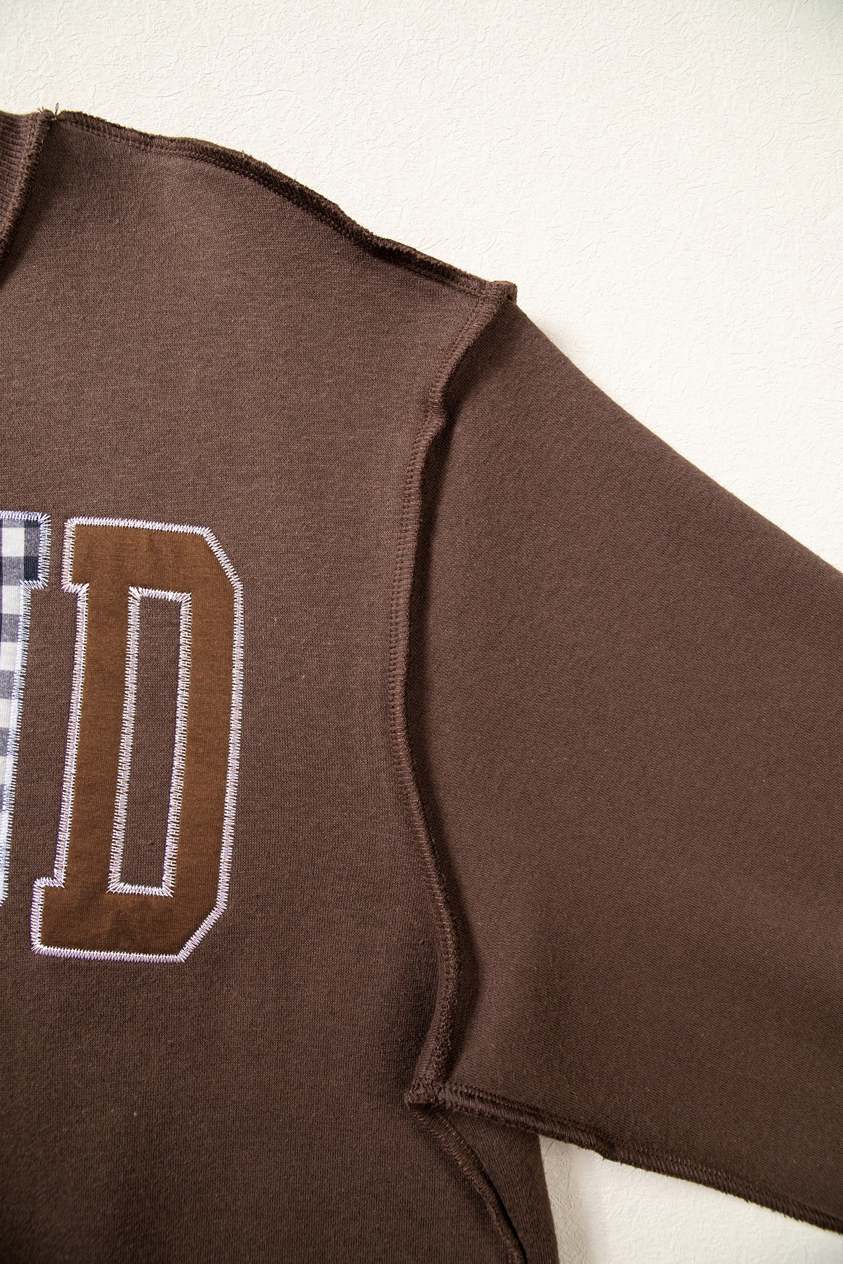 Embroidered Patch Graphic WWJD Sweatshirt
